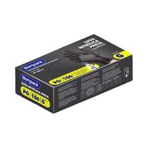 Luva Nitrilica Bompack Preta G Com 100 Unidades