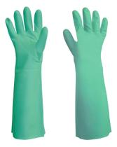 Luva Nitrílica Cano Longo 46cm Verde Modelo A18 Mapa