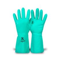 Luva Nitrilica com Forro Kalipso KA10 Verde CA 11769