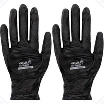 luva nitrilica descartavél churrasqueiro cozinha sensi black ca 38.260 caixa 50 unidades sem amido e talco volk