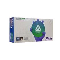 Luva Nitrilica Medix Sem Pó - Caixa com 100 un. P