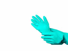 Luva nitrilica multiuso verde m - 1 par vabene Luva nitrilica multiuso verde m - 1 par vabene