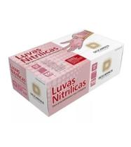 Luva nitrilica nao esteril s/ po rosa tamanho g c/ 100 un descarpack