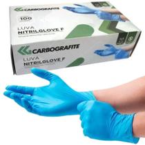 Luva Nitrílica Nitrilglove F com 100 Unidades CARBOGRAFITE