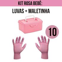 Luva Nitrílica P e M - Sem Pó com 100 unidades - Talge