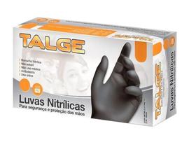 Luva Nitrilica Preta 10X100 Talge - G