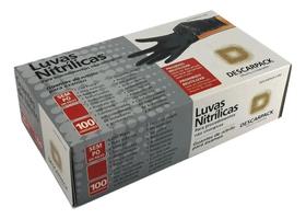 Luva Nitrílica Preta Descarpack M 100Un: Proteção E Conforto Luva Nitrílica Preta Descarpack M 100Un: Proteção E Conforto