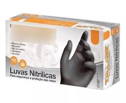 Luva nitrilica preta g