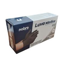 Luva Nitrilica Preta Nobre Não Cirurgica Sem Pó Amido Ambidestras Não Estéril Tamanho M Caixa C/100 Unidades Luva Nitrilica Preta Nobre Não Cirurgica Sem Pó Amido Ambidestras Não Estéril Tamanho M Caixa C/100 Unidades