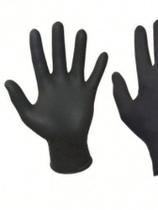 Luva nitrilica preta pequena (um par)