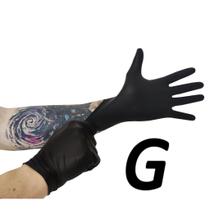 Luva Nitrílica Preta Procedimento Não Cirúrgico S/Pó - C/100UN - MEDIX