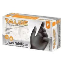 Luva nitrílica preta s/ pó - tam p - cx c/ 100 - TALGE Luva nitrílica preta s/ pó - tam p - cx c/ 100 - TALGE