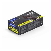 Luva Nitrílica Preta sem pó - Bompack com 100und - Tamanho: M - CA: 43.386 Luva Nitrílica Preta sem pó - Bompack com 100und - Tamanho: M - CA: 43.386