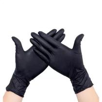 Luva Nitrilica Preta Sem Pó Sem Látex c/100 Vabene