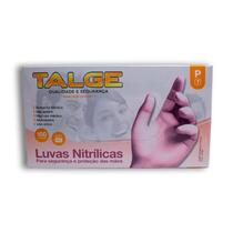 Luva Nitrilica Procedimento Rosa Sem Pó Com 100 unidades Tamanho M