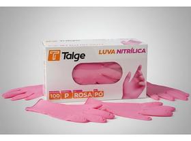 Luva Nitrílica Rosa Descartável Sem Pó C/ 100 Talge Luva Nitrílica Rosa Descartável Sem Pó C/ 100 Talge