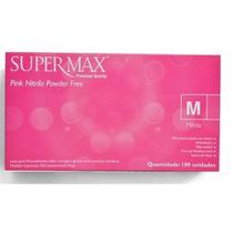 LUVA Nitrilica Rosa Pink Supermax XP 100un