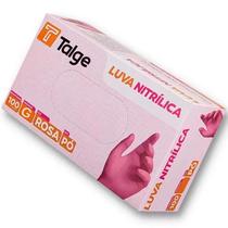 Luva Nitrílica Rosa Tamanho G - Talge