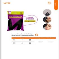 Luva Nitrilica S/po Preta Polybag C/10 Medix Luva Nitrilica S/po Preta Polybag C/10 Medix