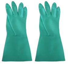 Luva nitrilica sem forro mapa a-17 anti derrapante verde grossa clorinada ( par )