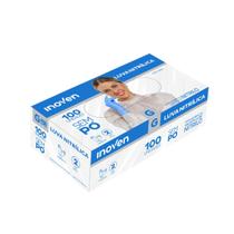 Luva Nitrílica sem Pó Azul G CA 45345 com 100 unidades Inoven