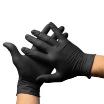 Luva Nitrílica Sem Pó Caixa c/100 Unidades Preta (Black)- Inoven TAM G