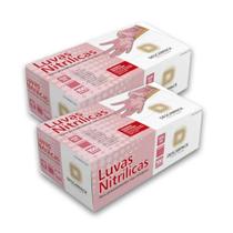 Luva Nitrílica Sem Pó DESCARPACK - KIT 2xCaixas de 100un