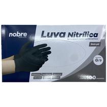 Luva Nitrilica Sem Po Nobre G Preta 100un