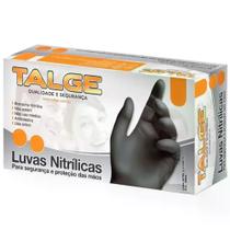 Luva Nitrílica sem Pó Preta G 100Un Talge