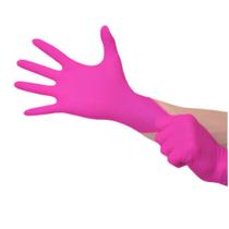 Luva Nitrílica Sem Pó Rosa Tam M - Medix