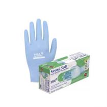 Luva nitrílica sensi Soft descartável P azul sem amido com 100 unidades - Volk Luva nitrílica sensi Soft descartável P azul sem amido com 100 unidades - Volk