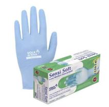 Luva Nitrilica Sensi Soft S/ Amido (100 Unidades) Descartavel Azul CA: 46249 - VOLK
