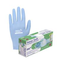 Luva Nitrílica Sensi Soft Volk Sem Amido Cx100