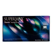 Luva Nitrílica Sonic ul M 100 Un Supermax