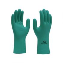 Luva Nitrílica Super Safety Forrada Verde GG 9 Pares p Proteção Química e Limpeza Luva Nitrílica Super Safety Forrada Verde GG 9 Pares p Proteção Química e Limpeza