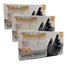 Luva Nitrilica Talge Preta Com 300 Unidades - M Luva Nitrilica Talge Preta Com 300 Unidades - M