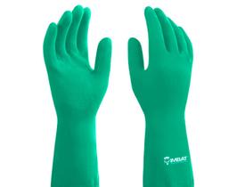 Luva Nitrílica Verde C/forro Limpeza E Produtos Químicos
