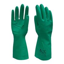 Luva Nitrílica Verde Com Forro Nitrilite CA 42398 Lalan Advansafety