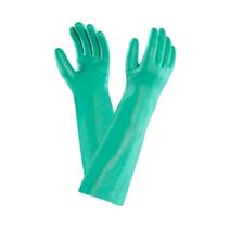 Luva nitrilica verde longa super safety Luva nitrilica verde longa super safety