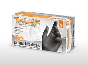 Luva Nitrilo Preta G sem pó Talge cartucho 100 un