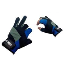 Luva Owner Protecção UV Tecido Com Rápida Secagem Não Esquenta nas Mãos Tam LL C/3 Dedos Preto/Azul
