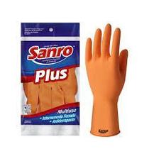 Luva p/limpeza sanro plus laranja