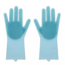 Luva Par Magica Escova Limpeza Silicone Loucas