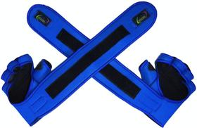 Luva para Academia Luva com Munhequeira de Neoprene Azul Luva para Academia Luva com Munhequeira de Neoprene Azul