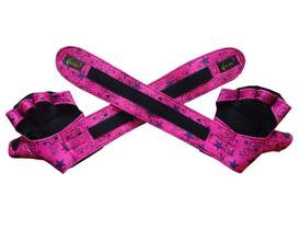 Luva para Academia Luva com Munhequeira de Neoprene Caveira Rosa Luva para Academia Luva com Munhequeira de Neoprene Caveira Rosa