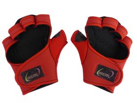 Luva para Academia Luva com Polegar de Neoprene Vermelho