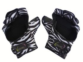 Luva para Academia Luva com Polegar de Neoprene Zebra