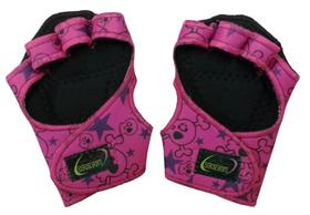 Luva para Academia Luva sem Polegar de Neoprene Caveira Rosa Luva para Academia Luva sem Polegar de Neoprene Caveira Rosa