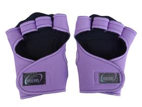 Luva para Academia Luva sem Polegar de Neoprene Lilás