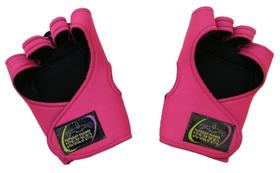 Luva para Academia Luva sem Polegar de Neoprene Rosa
